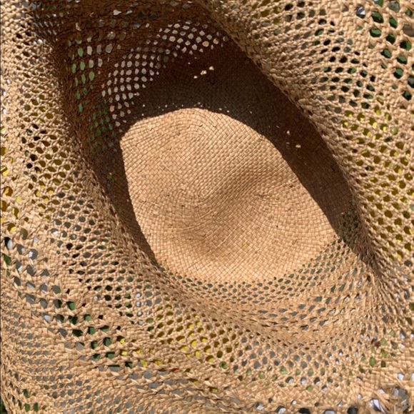 VINTAGE FLOPPY STRAW SUN DERBY HAT - Picture 3 of 3